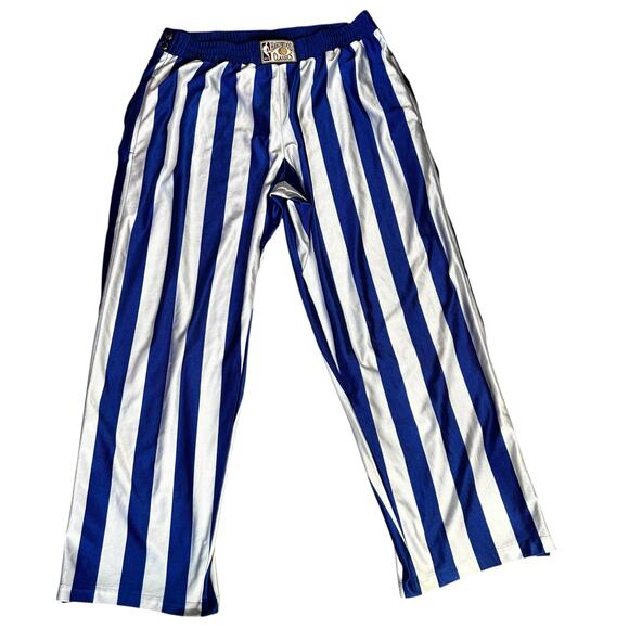 Vintage Hardwood Classic Breakaway Vintage Mens warm up Pants Blue White Striped - Picture 1 of 8